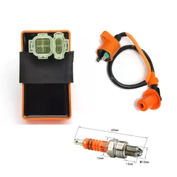 Performance Racing 6 Pins AC CDI Box Ignition Coil A7TJC Spark Plug for GY6 50 80 110 125 150cc Moped Scooter ATV Go Carts