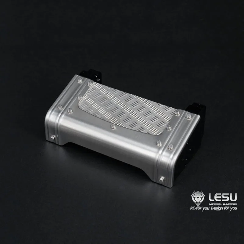 Metal LESU Taillight Rear Beam Gas Tank for 1/14 TAMIYA Scania RC Tractor Truck Benz Car DIY Model