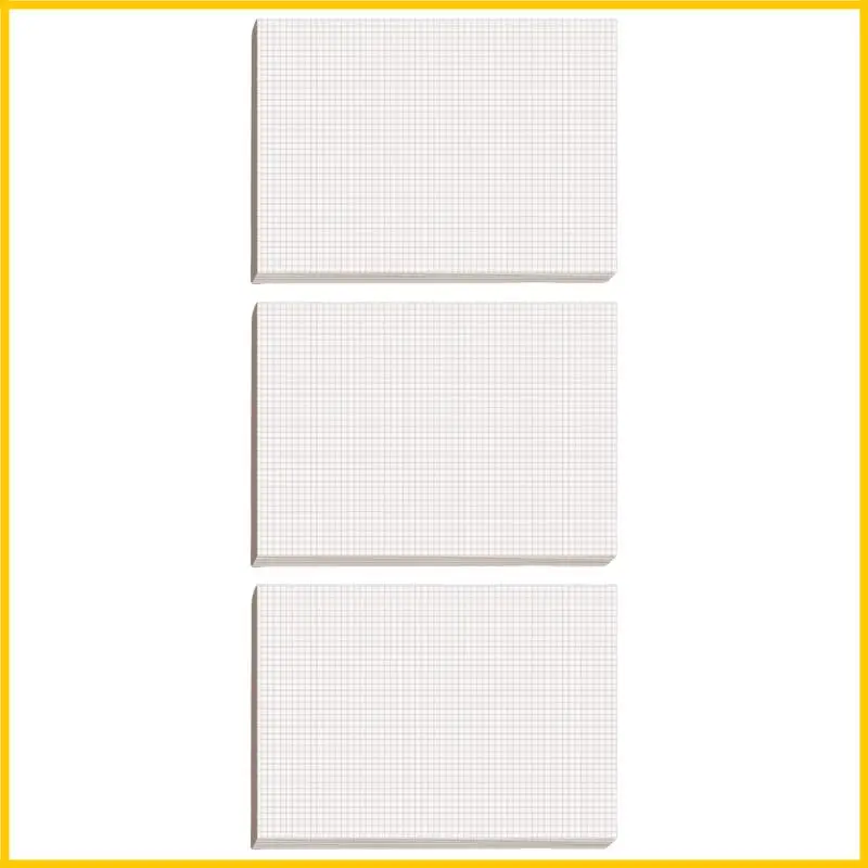  3 Pcs Writing Pad Set Blank Note Pads Draft Paper Graphing Pad Calculation Pad
