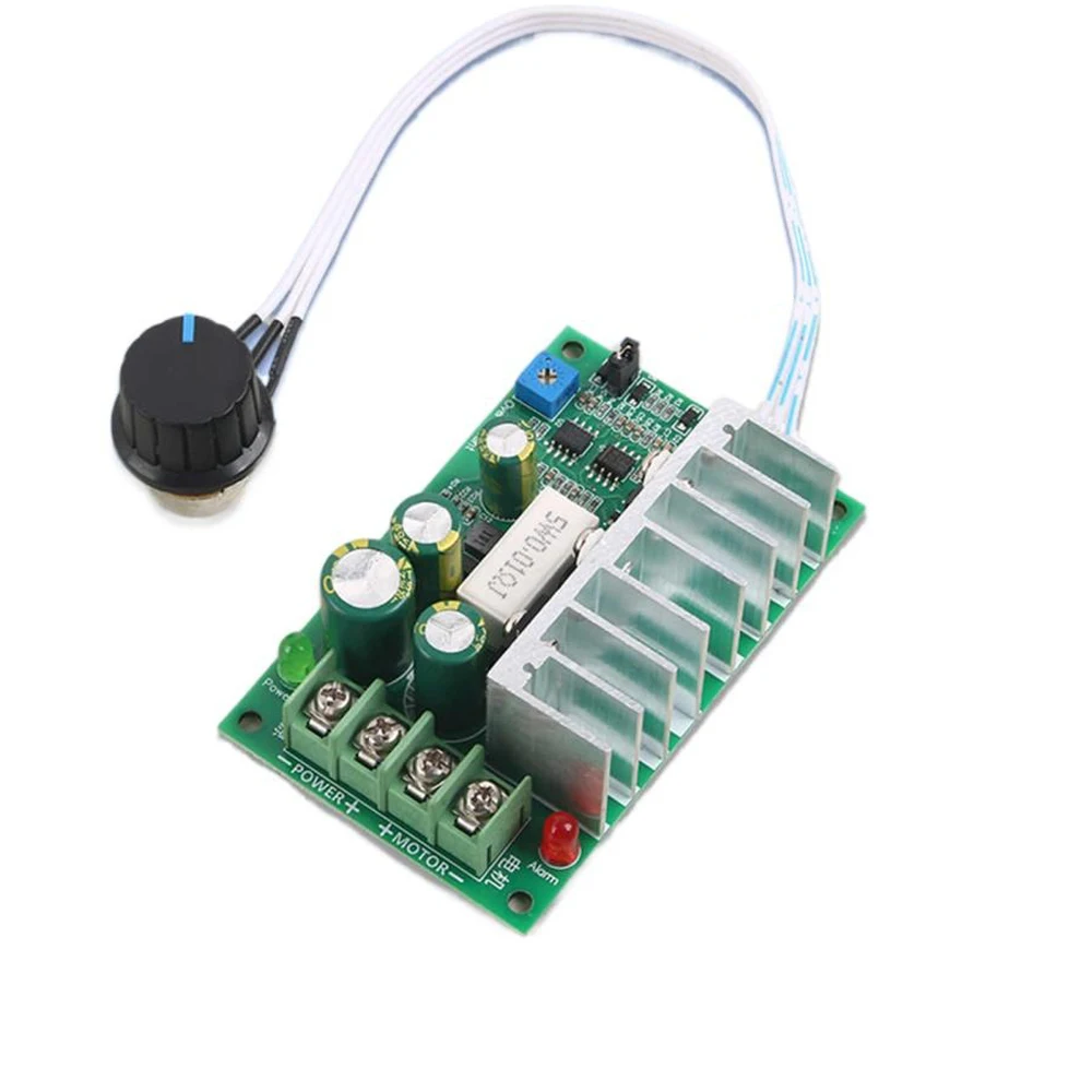 

PWM DC Motor Speed Controller 10-60V Motor Speed Regulator 0-100 Adjustable Speed Governor Overcurrent and Overload protection