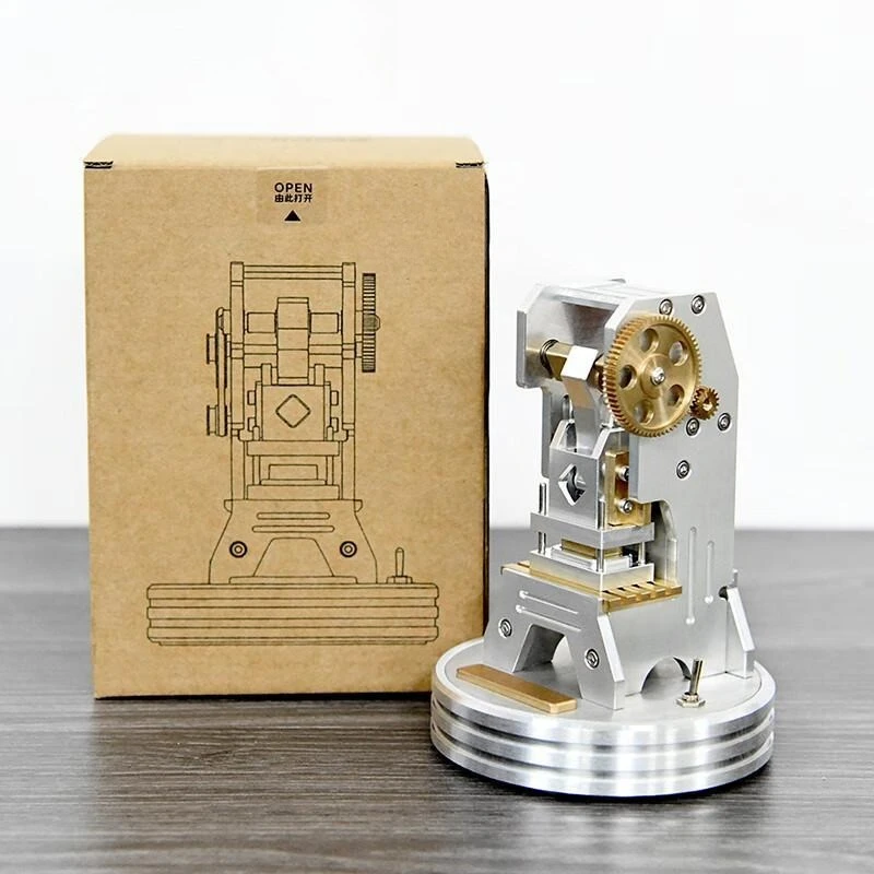 Electric punch ornament High sense office desktop metal mechanical model Crafts