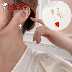 Snoopy Anime Earrings Girls Ear Hanging Jewelry Earrings Pendants Cartoon Personality Earring Female Party Jewelry