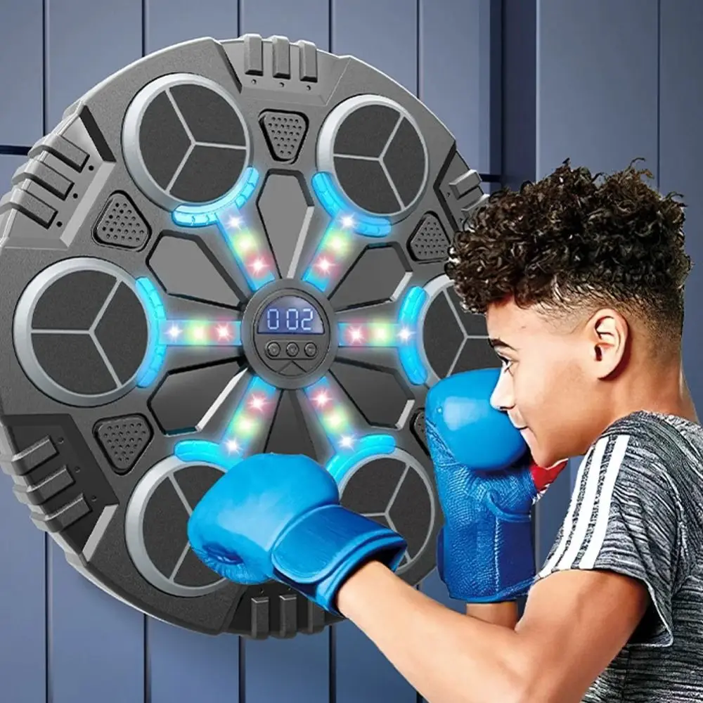 

Bluetooth Connection Smart Music Boxing Machine Wall Mounted 3 Speed Adjustment Electronic Boxing Trainer LED Lighted