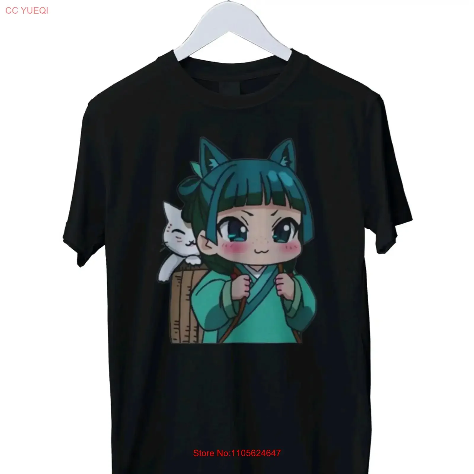 Kusuriya No Hitorigoto Print Mens T Shirt S M L XL 2 3 4 long or short sleeves vintage Washed Breathable designer clothes homme
