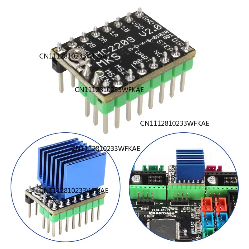 Suitable for Nengyuan 3D printer accessories MKS TMC2209 motor drive ultra-quiet high current unlimited bit return to zero