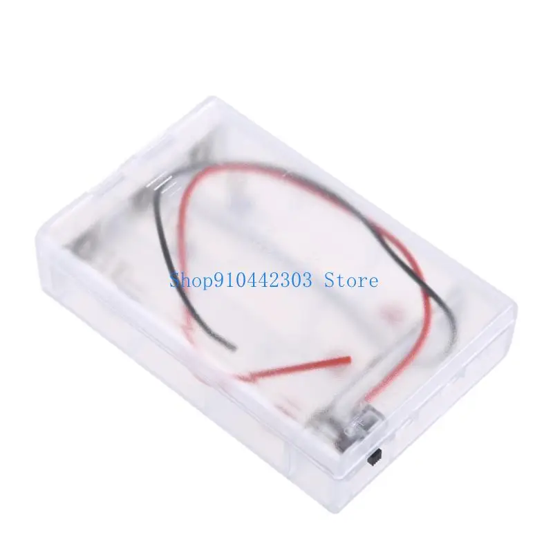 652F 14cm Extended Wire 18650 Battery Container Case 3 Unit Parallel with Spring for Surveillances Camera