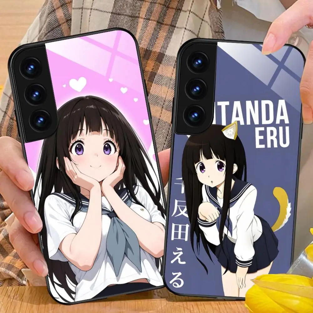 

Hyouka Chitanda Mobile Phone Case for Samsung Galaxy S26 S25 S24 S23 S22 S21 S20 Note20 Plus FE Ultra Glass Colorful Cover