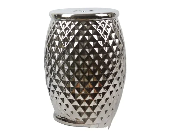 Nordic American style, modern simple ceramic stool, living room bedroom garden stool color glaze