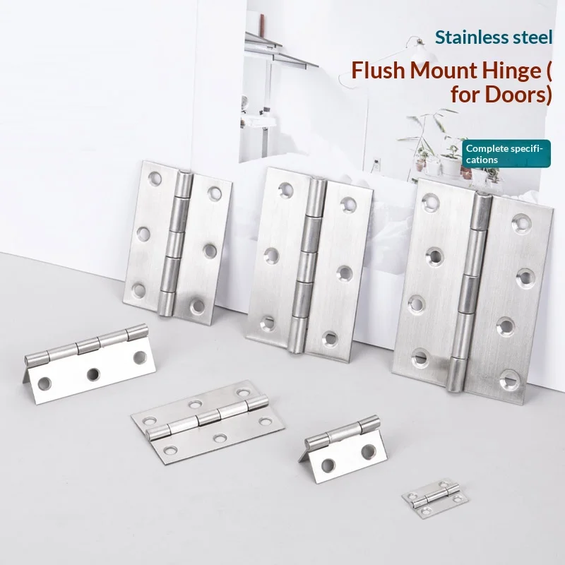 1PCS Stainless Silent Flat Opening Small Hinge Cabinet Door Gift Box Thickened Hinge Mailbox Micro Hinge Hardware Accessories