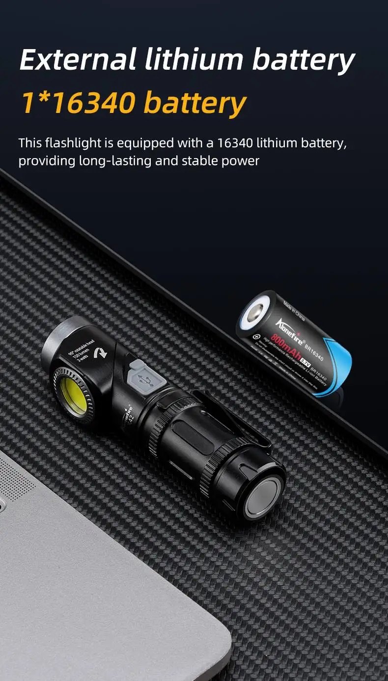 2-in-1 LED-Taschenlampe 90 ° Drehbare Stirnlampe Superhelle Campinglampe für Outdoor-Arbeit Wandern Notfall-Kopflampe mit Magnet – Detail 9