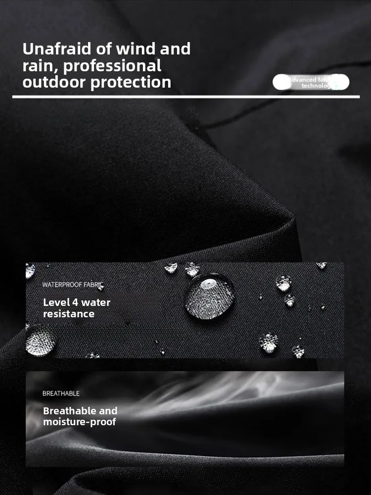 

Vancl повседневное мужское пальто свободного покроя с капюшоном в американском стиле, универсальное ветрозащитное пальто из полиэфирного волокна, длинное пальто на молнии