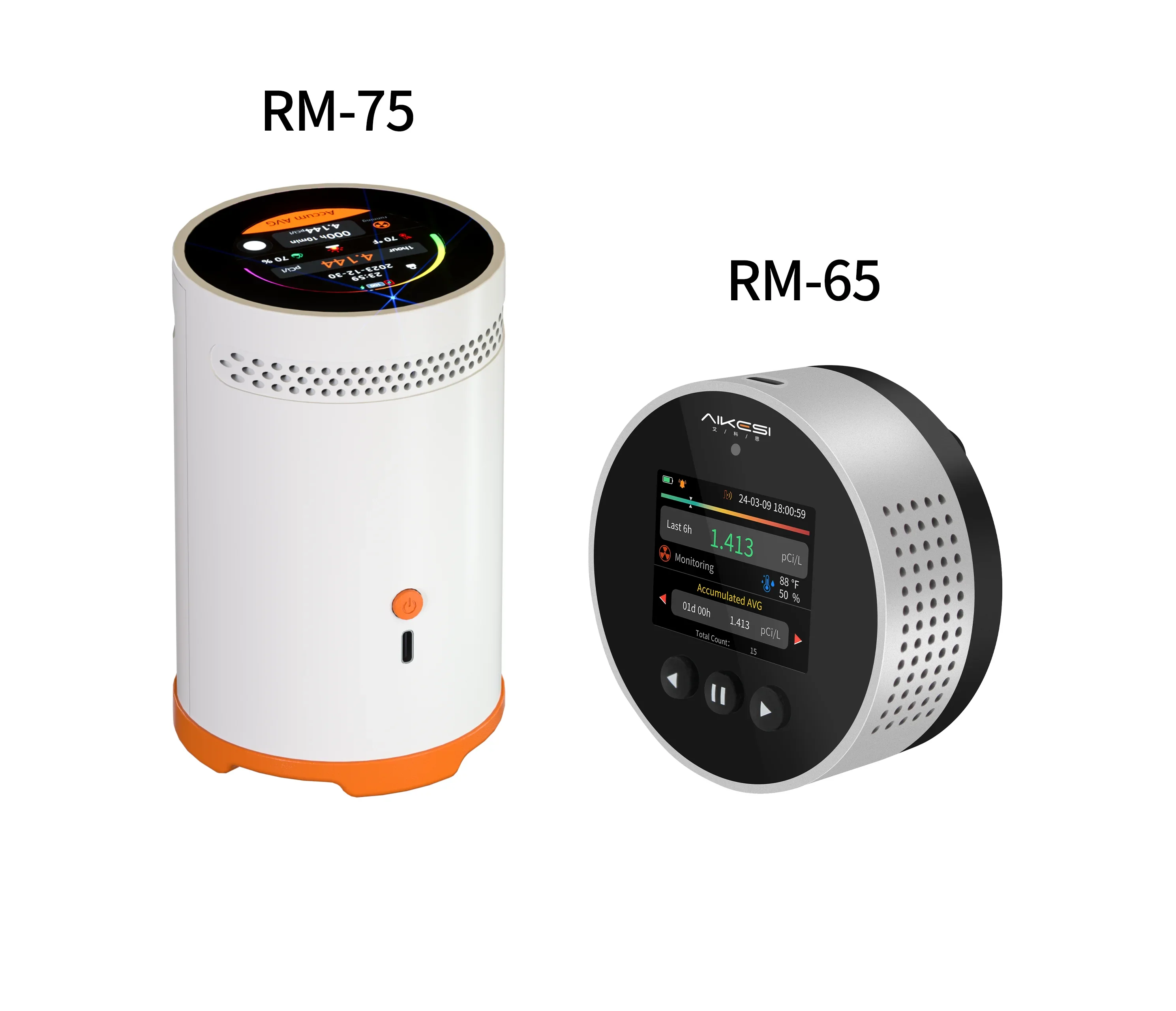 Portable Home Radon Detector Detectors Natural Gas Detector Ion Chamber and Semiconductor PCi/L   Bq/m³