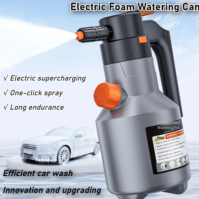 2L Electric Car Wash Foam Spray Bottle Rechargeable Home Garden Clean Detailing High Pressure Wash Pneumatic Universal Spraye