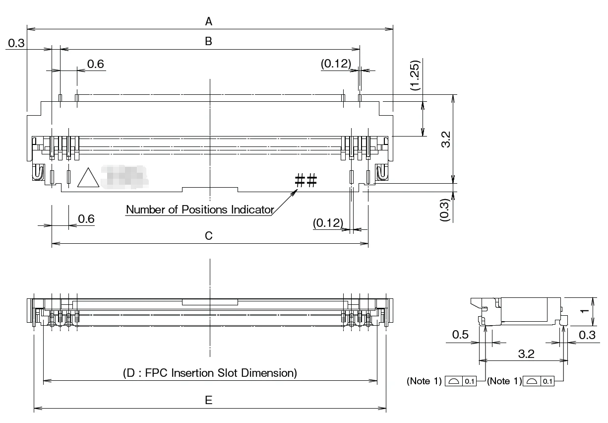 10 قطعة/FH26W-41S-0.3SHW FH26W-45S-0.3SHW FH26W-51S-0.3SHW FH26W-57S-0.3SHW FH26W-61S-0.3SHW FH26W-71S-0.3SHW