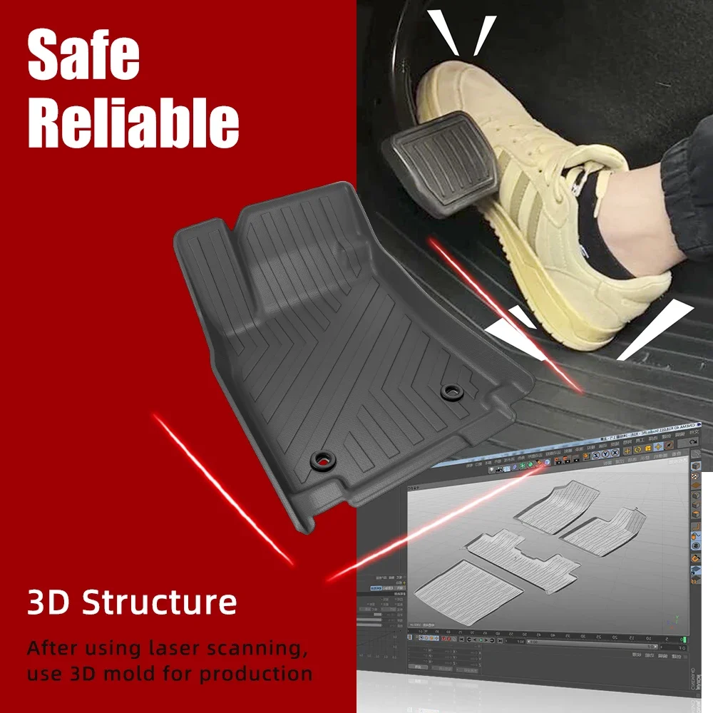 

Car Mats for MG MG7 2023 TPE 3D Car Floor Mat Waterproof Non-slip Foot Mat Auto Accessories Car Interior Accessories