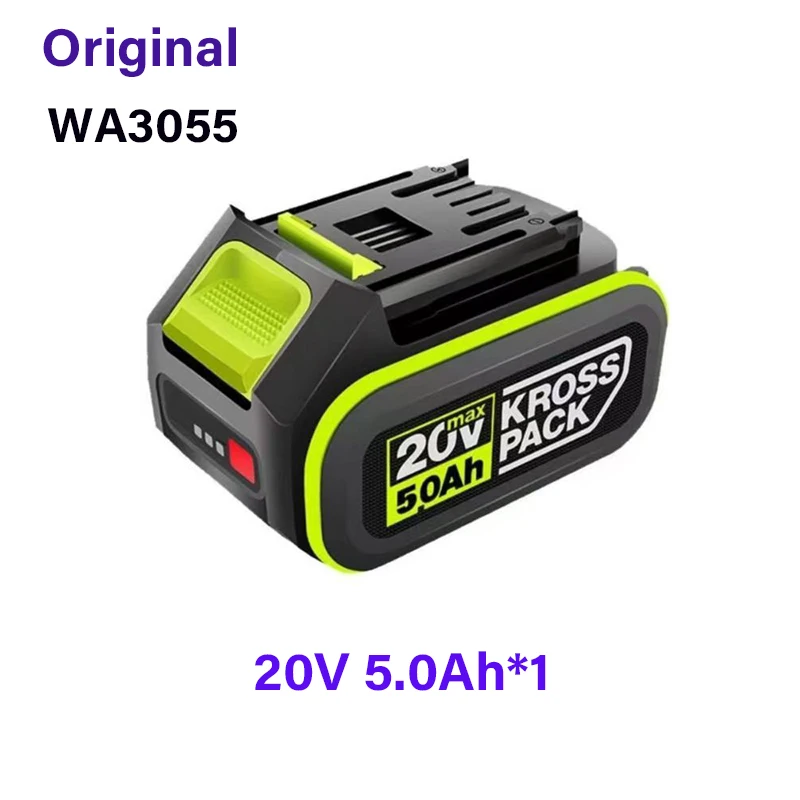Originele 20V 2.0Ah/4.0Ah/5.0Ah Batterij voor WORX Serie Power, Toolswith LED Indicator, voor WU279.WU182.WU690.WU380S.WU231.WU533