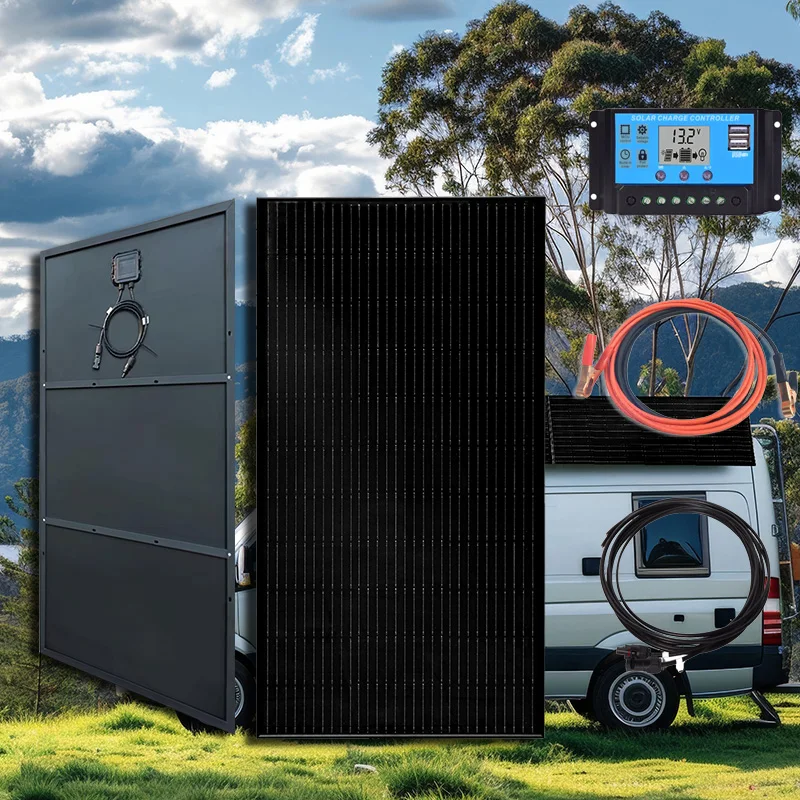 150W 300W 450W Solarpanel-System/Kit Photovoltaik-Panel 12V Batterieladegerät für Haus, Wohnmobil, Boot, Campingausrüstung EU-Lager