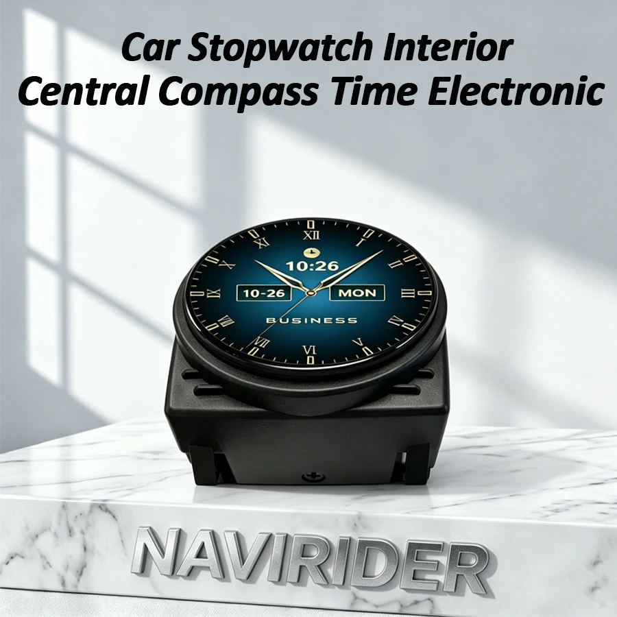 Yes Car LCD Smart Stopwatch Central Compass Time Car Electronic Clock For Benz C/E/S/G/CLS/ W205 W463 W219 W222 W213 NTG 5.0/5.5