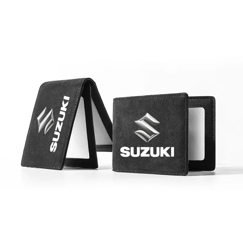 Car LOGO Driver License Cover Identity Card Bag Wallet Accessories For Suzuki Swift Samurai Vitara SX4 Jimny Alto Kaiser Ingnis view 4
