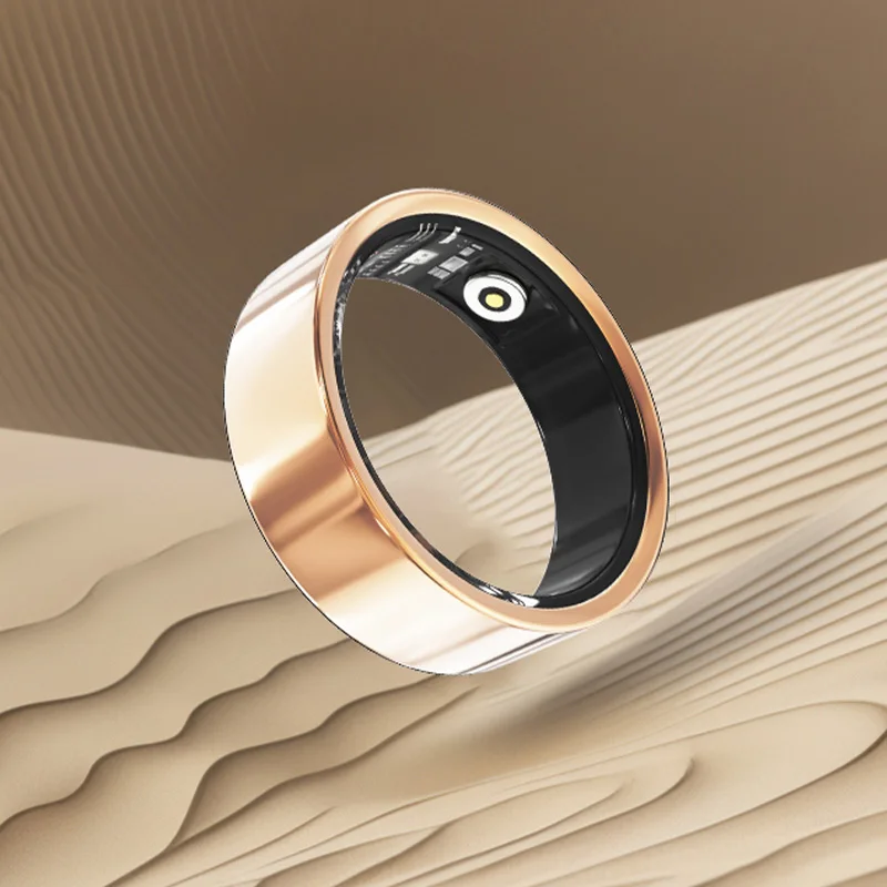 Smart Ring Heart Rate Health Monitor with Oxygen Sleep Blood Pressure Tracking Waterproof Multi-Sport Gesture Control