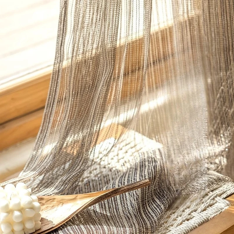 Dream Curtain Curtain Gauze Curtain Light-impermeable Light Luxury Glass Window Screen Bedroom Living Room Balcony Bay Window