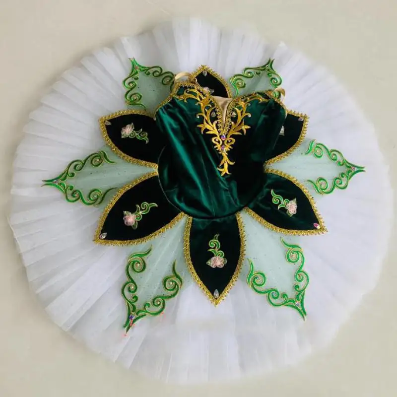 Tutu di balletto gonne ragazze bambini piatto Tutus Pancake donne adulti Swan Lake Dance Performance costumi abbigliamento di danza di bellezza