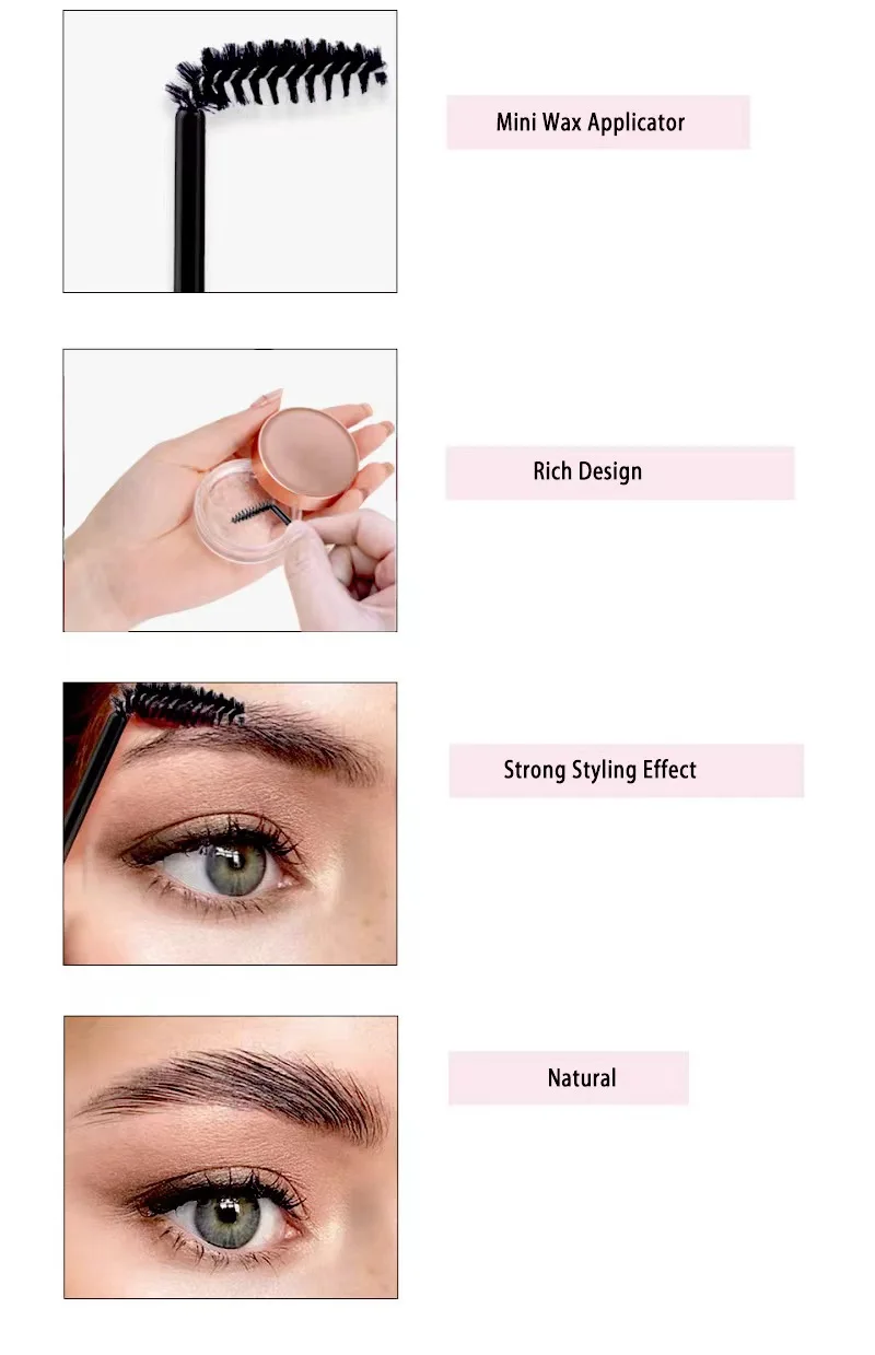 Custom Eyebrow Styling Gel Brows Wax Soap Waterproof Lasting Wild Eyebrow Soap Gel Private Label Cosmetic Eyebrows