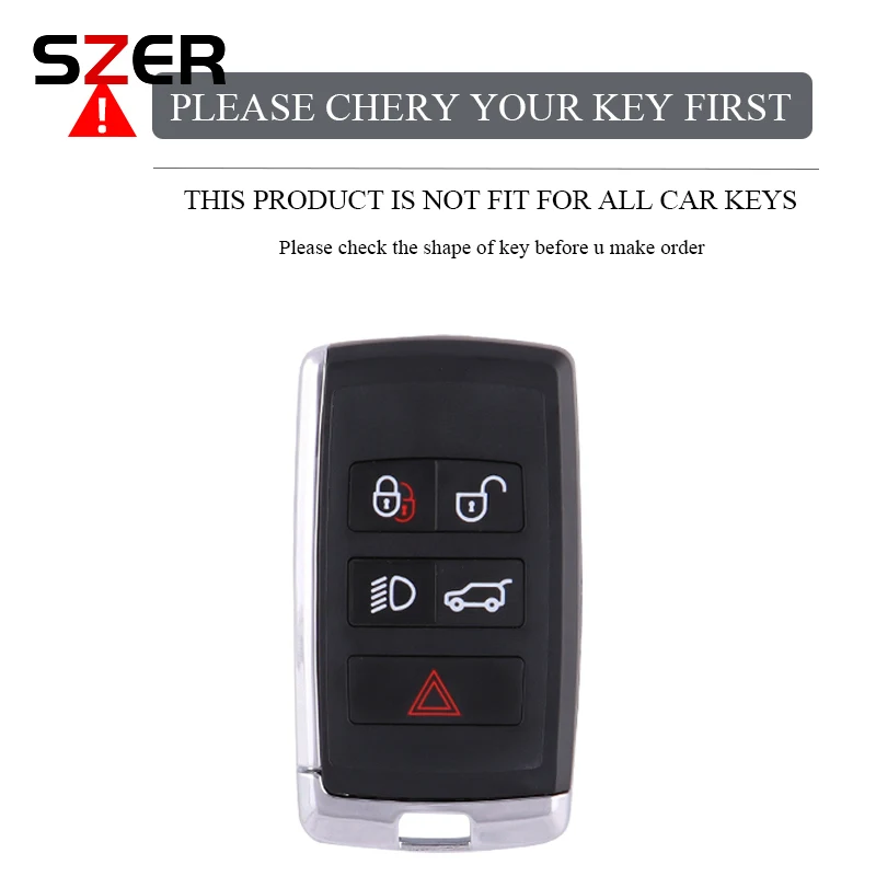 Alloy Leather Car Key Case Cover For Land Rover Range Rover Sport Evoque Freelander For Jaguar XF XJ XE XJL XF Shell Accessories - view 2