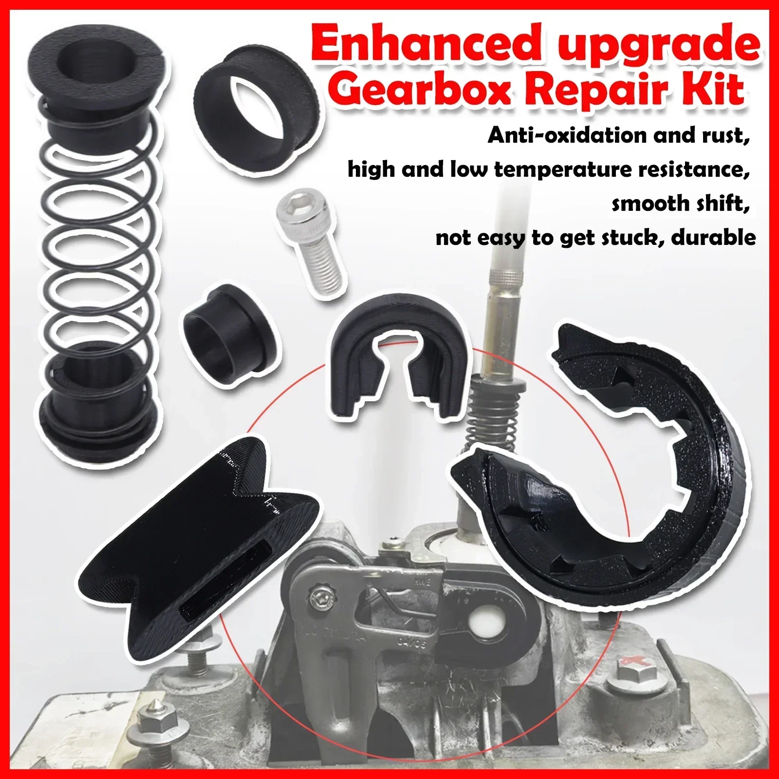 

Enhanced upgrade Gearbox Repair Kit Manual Trans Shifter Gear Lever Spring Bearing Shifter Bearing For VW Golf Bora Jetta MK4