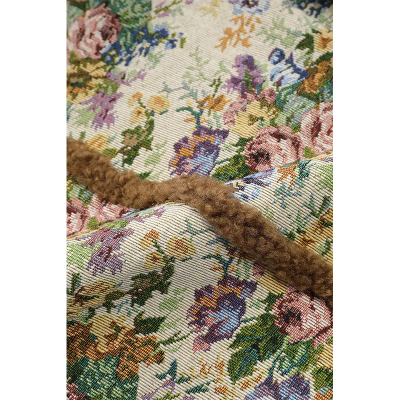 Dámský kabát ELFSACK Y2K Casual Loose Floral Graphic Raw Edge s klopou - náhled 5