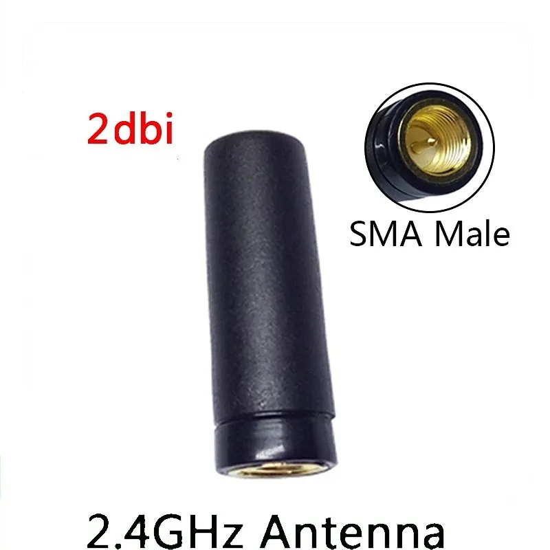 Grwi 10pcs 2db 2400Mhz mini antenna and SMA female IPEX1pigtail Extension Cable iot module smart house  remote  wifi inteligente