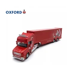 OXFORD Diecast 1:76 Scale American Style Truck Transport Vehicle Alloy Car Model Finished Product Simulation Toy Gift Collection