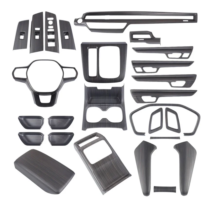 

Wood Grain Overlays CRV Interior Trim for HONDA CR-V 2023 2024 2025 2026 on Air Outlet, Gears, Dashboard, Doors, Central Console