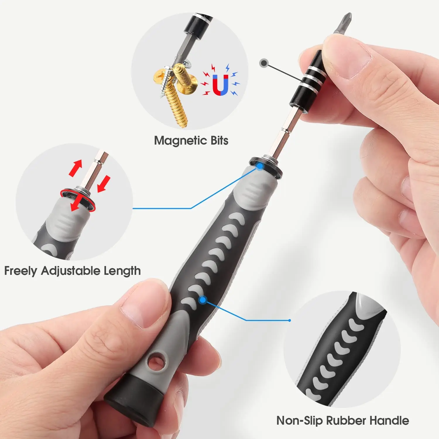 WOZOBUY Precision Screwdriver Set Screwdriver Bit Set Repair Tool Kit Home Improvement Tool Electronic Repair Kit for Computer