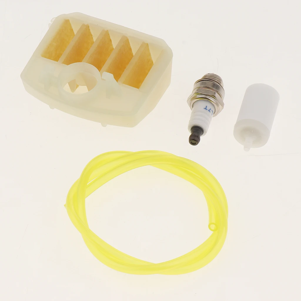 Chainsaw Air Filter Replacement Kit Fuel Hose Spark Plug for Compatible 340 345 350 346xp Gas Chainsaws