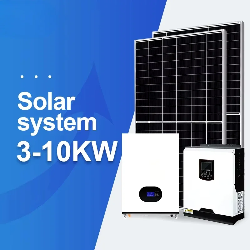 

Solar Energy System Kit Off Grid On Grid 3KW 5KW 10kw 20kw 30kw 40kw 50kw Solar Panels System Photovoltaic Batteries Inverter