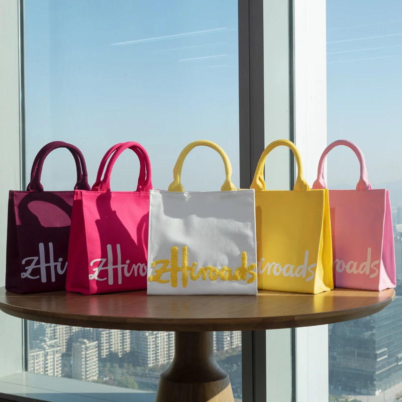 Bolso de mano de algodón para mujer, varios estilos, a la moda