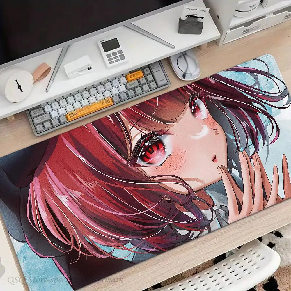Arima Kana Anime OSHI NO KO Mousepad Mouse Mat Desk Mat With Pad Gaming Accessories Prime Gaming XXL Keyboard Pad Padding Mat
