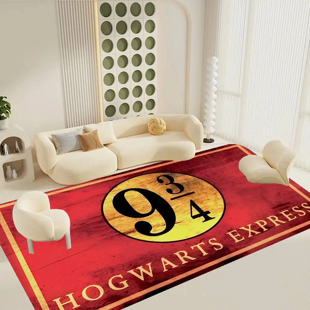 HOGWARTS EXPRESS 9 34 غرفة الحصير المضادة للانزلاق امتصاص الماء شريط طويل وسادة غرفة نوم حصيرة السجاد المنزلية