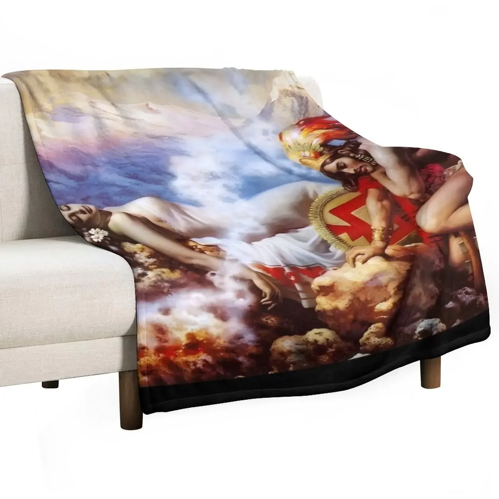 

The Legend of the Volcanoes - Jesus Helguera - Throw Blanket Giant Sofa for sofa Blankets