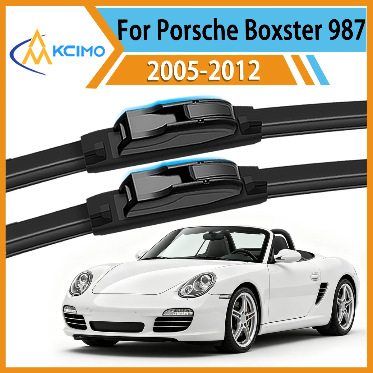 

2PCS Premium Windshield Wipers for Porsche Boxster 987 Cayman 2005 - 2012 All-Season Performance Smudge-Free Clean Safe Driving