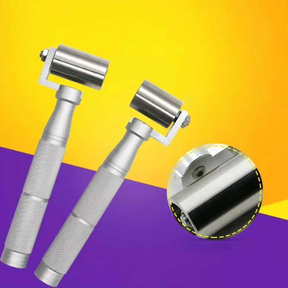 Stainless Steel Flat Pressure Roller Aluminum Alloy Handle Flat Seam Wallpaper Seam Roller Paint Plate Seam Rolling Tool