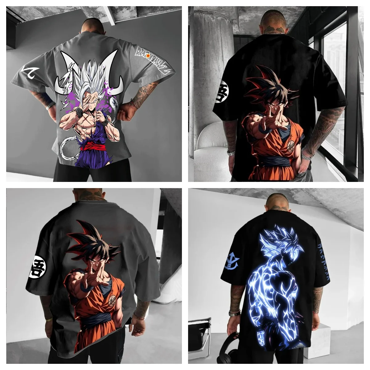 

Лето 2022, мужская и женская быстросохнущая футболка с короткими рукавами и короткими рукавами Super Saiyan Wukong Vegeta, свободная мода Y2K