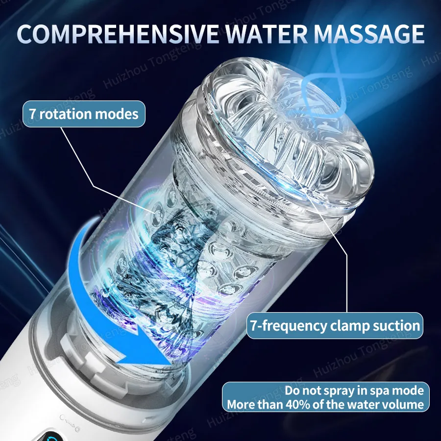 Tay Nghe Kính Xoay Nam Masturbator Tự Sướng Tự Động Piston USB Sạc Thông Minh Đồ Chơi Dành Cho Nam