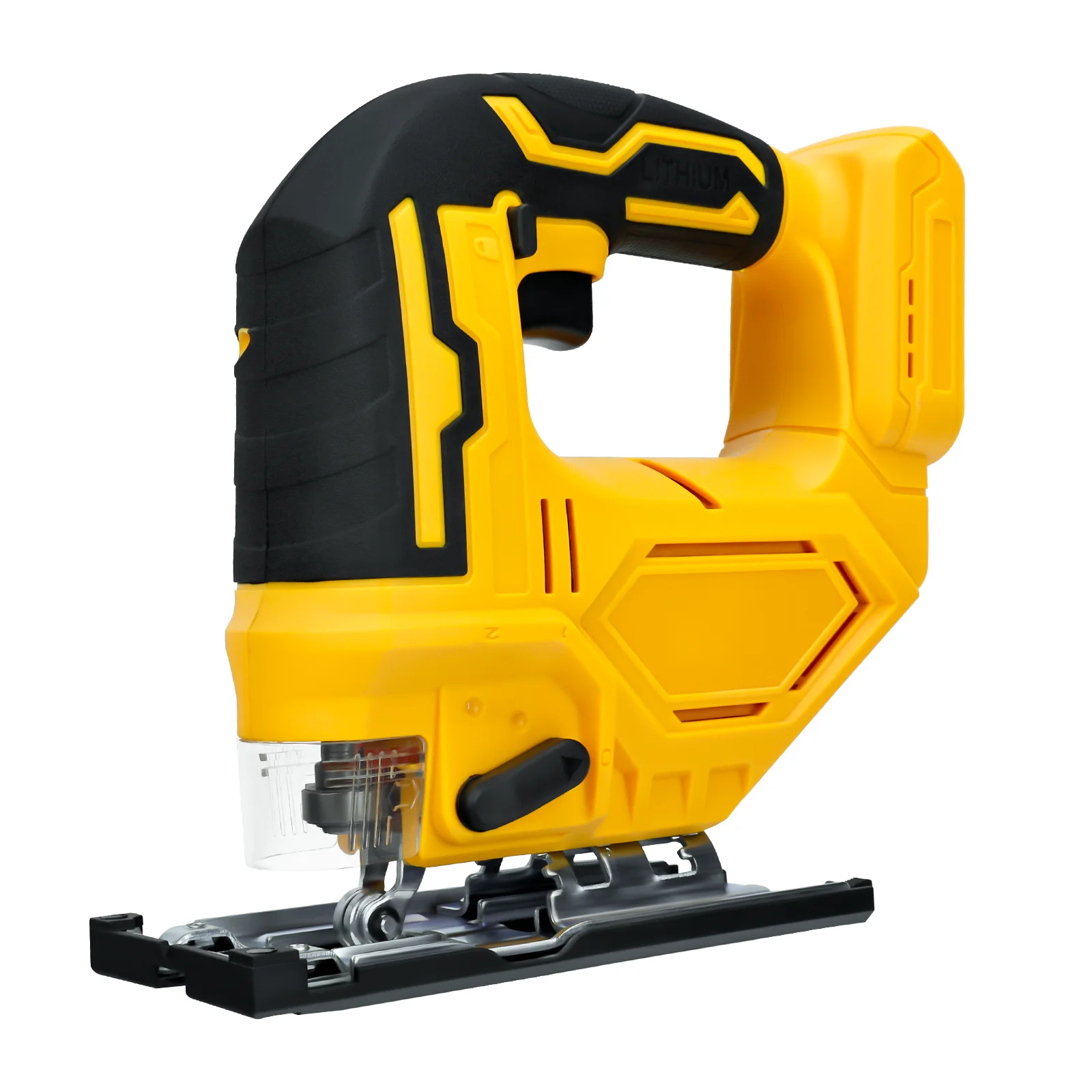 

Electric Jig saw 2700RPM Cordless Jigsaw with 3 Orbital Settings & 0°- 45° Bevel Cuts Fit for Dewalt 20V Battery (No Battery)