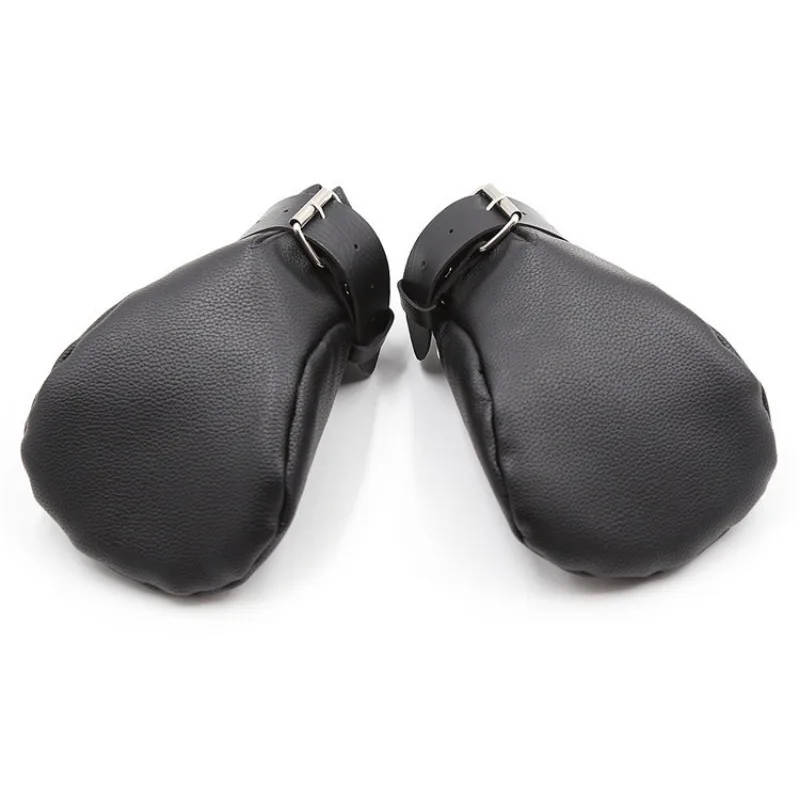 Puppy Bdsm Mittens Mitt,Leather Gloves Dog Paw Palm, Padded Handcuffs Bondage,Sex Toys For Couples