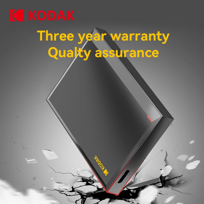 Przenośny zewnętrzny dysk twardy Kodak P190 5Gbps 500GB 1T 2T USB3.0 Lekki dysk PHDD do komputerów PC, tabletów, PS5, XBOX, laptopów i komputerów stacjonarnych — zdjęcie produktu 5