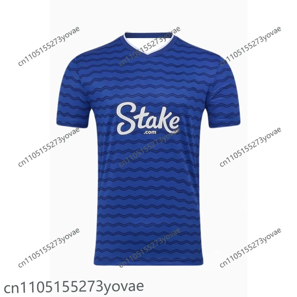 تي شيرت Everton Home and Away لكرة القدم تي شيرت رياضي بأكمام قصيرة مطبوع ثلاثي الأبعاد بنفس الكبار والأطفال