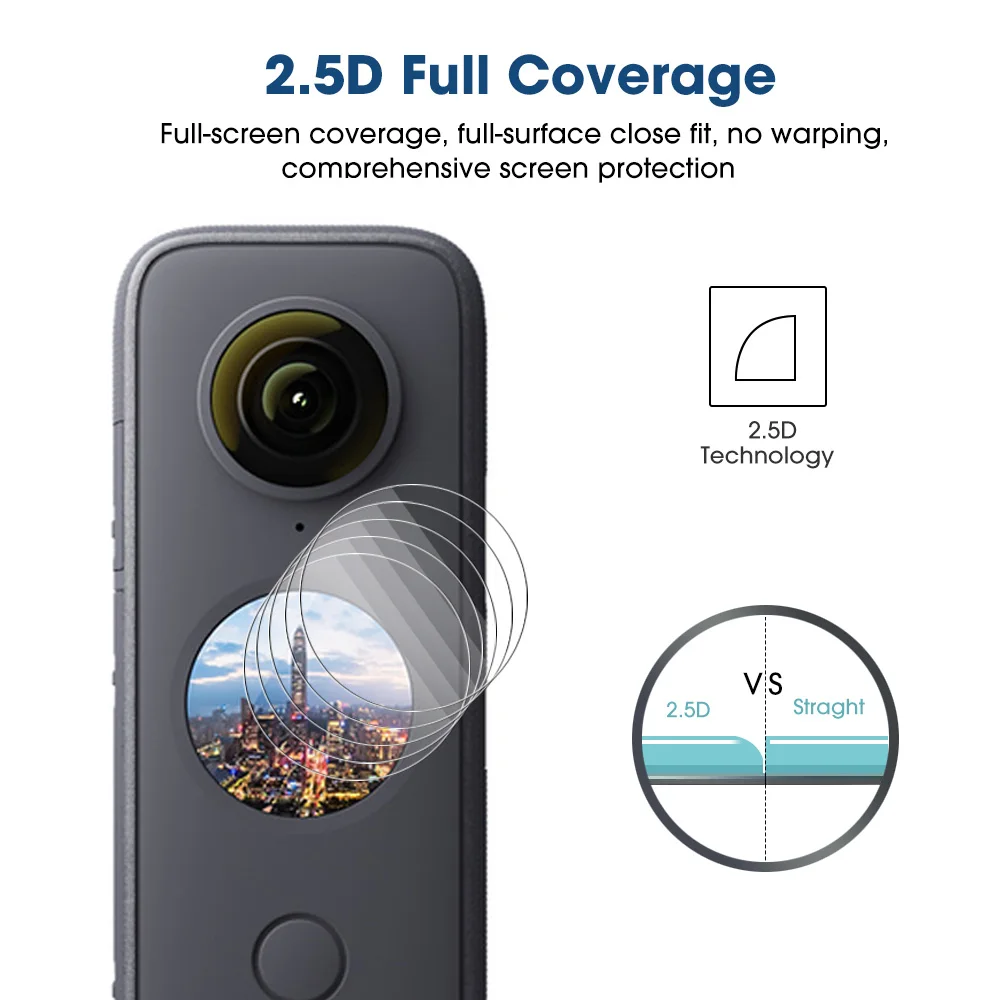 For Insta360 ONE X2 Screen Protector HD Clear Tempered Glass ONE X2 Anti-scratch Film For Insta 360 ONE X2 Camera Accessories