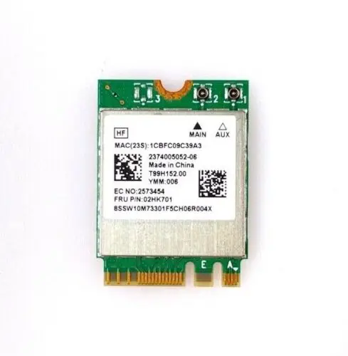 New For IdeaPad Flex 5 14ARE05 14IIL05 WiFi Card T99H152.00 GRADE B 02HK701